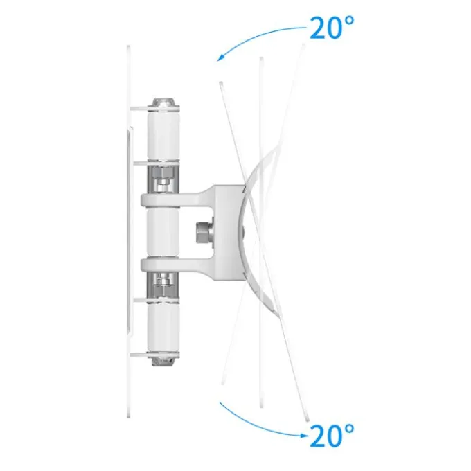 Support mural EDENWOOD TV de 48 à 81cm D1 déporté blanc