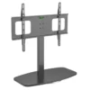 Support pied EDENWOOD TV de 81 à 165 cm MDF noir