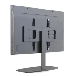 Support pied EDENWOOD TV de 81 à 165 cm MDF noir
