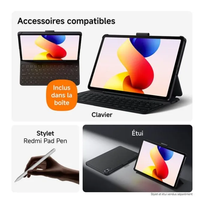 Tablette 12,1" XIAOMI Redmi Pad2 Pro 6Go/128Go Gris + Clavier