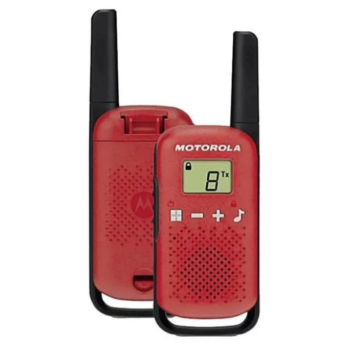 Talkie Walkie MOTOROLA T42 RED x 2