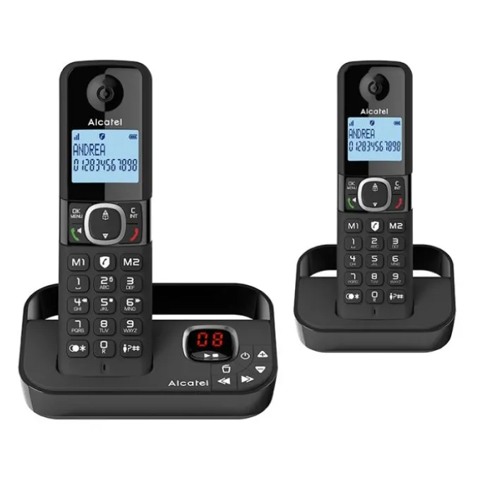 Téléphone duo avec répondeur ALCATEL F860 Voice noir