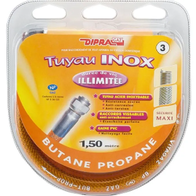 Tuyau de gaz butane propane à vie