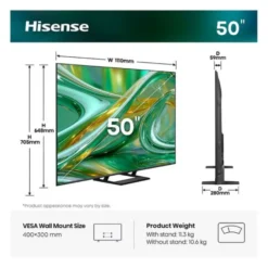 TV MINILED 50" HISENSE 50E8S