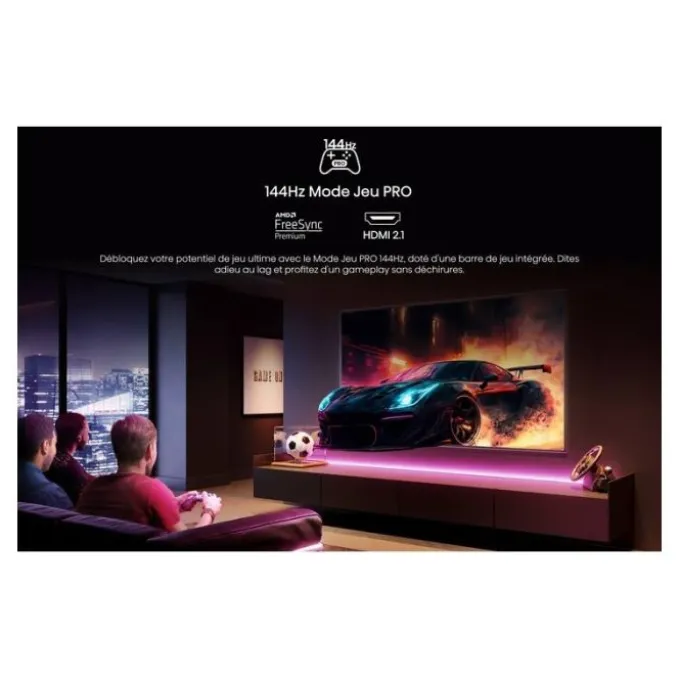 TV QLED 55" HISENSE 55E71Q PRO 144Hz