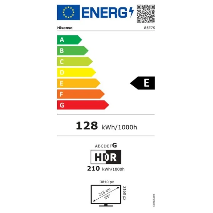 TV QLED 85" HISENSE 85E7S
