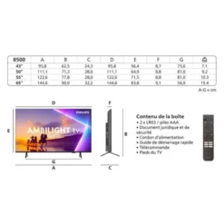 TV QLED 50" PHILIPS 50PUS8500 Ambilight