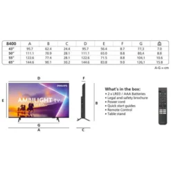 TV QLED 55" PHILIPS 55PUS8400 Ambilight