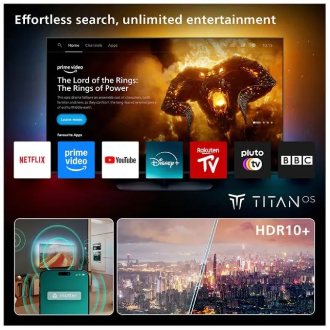 TV QLED 65" PHILIPS 65PUS8400 Ambilight