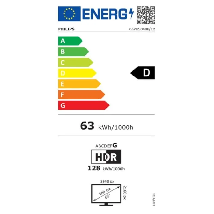 TV QLED 65" PHILIPS 65PUS8400 Ambilight
