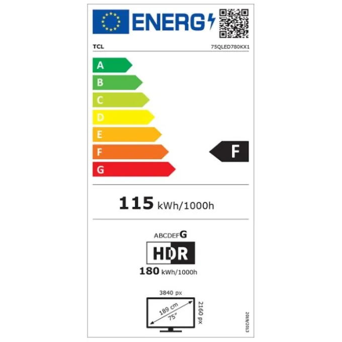 TV QLED 75" TCL 75QLED780K