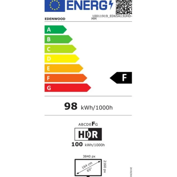 TV UHD 4K 65" EDENWOOD ED65A13UHD-MM