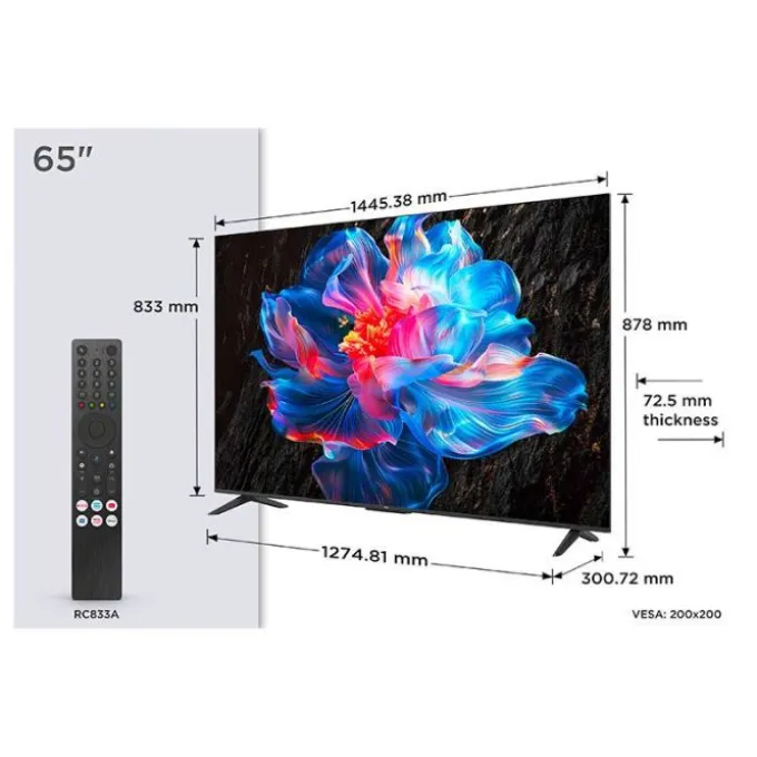 TV UHD 4K 65" TCL 65P6K Google TV