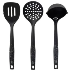 Ustensiles de cuisine x3 (spatule, louche et écumoire)