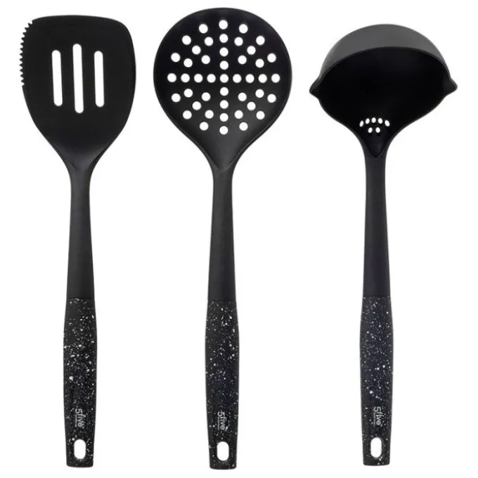 Ustensiles de cuisine x3 (spatule, louche et écumoire)
