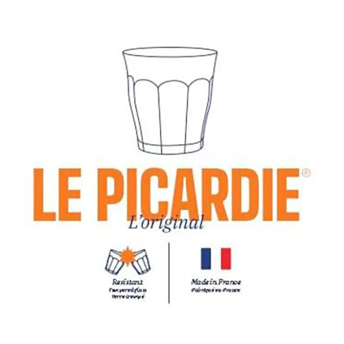 6 verres DURALEX Picardie vermeil 31cl